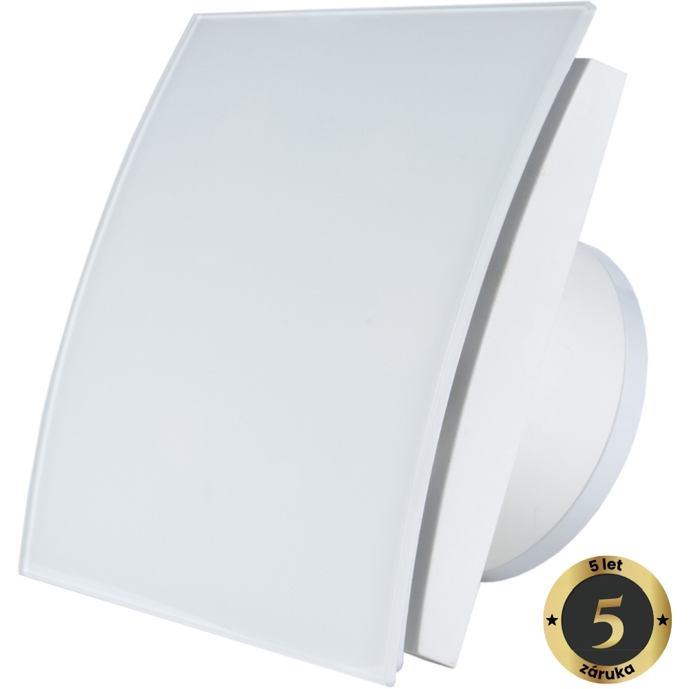 MMP EC 100-W T tichý axiální koupelnový ventilátor s časovým doběhem, bílý