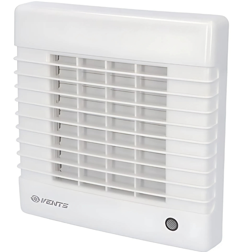 Vents 100 MAL 12 V axiální ventilátor do koupelny s žaluziovou klapkou