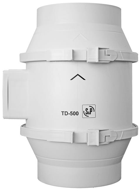 Soler & Palau TD 500/160 T 3V tříotáčkový ventilátor do kruhového potrubí s časovým doběhem