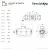 Rozměry potrubního ventilátoru Vortice LINEO