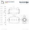 Rozměry potrubního ventilátoru Vortice LINEO