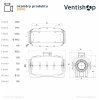 Rozměry potrubního ventilátoru Vortice LINEO