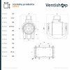Rozměry potrubního ventilátoru Vortice LINEO