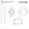 Rozměry potrubního ventilátoru Vortice LINEO
