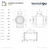 Rozměry potrubního ventilátoru Vortice LINEO