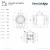 Rozměry potrubního ventilátoru Vortice LINEO