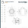 Rozměry potrubního ventilátoru Vortice LINEO
