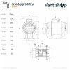 Rozměry potrubního ventilátoru Vortice LINEO