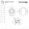 Rozměry potrubního ventilátoru Vortice LINEO