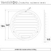 Konkrétní rozměry větrací mřížky