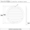 Konkrétní rozměry větrací mřížky