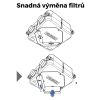 Snadná výměna filtru rekuperace