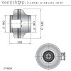 Rozměr výkonného potrubního radiálního ventilátoru LINDAB LTF