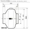 Radiální potrubní ventilátor - Rozměry