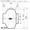 Radiální potrubní ventilátor - Rozměry