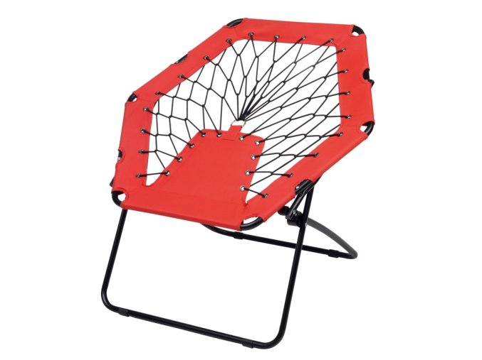 Přenosné bungee křeslo CHILL OUT, Černá / červená