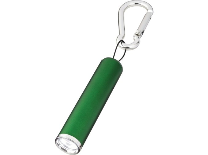 16964 80 led klicenka s karabinkou zelena