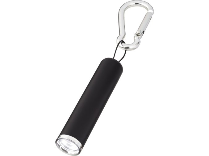 16964 C1 led klicenka s karabinkou cerna