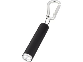 16964 C1 led klicenka s karabinkou cerna