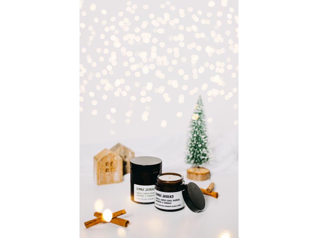 Přírodní sójová svíčka Zimní jablko VEPEZ Praha