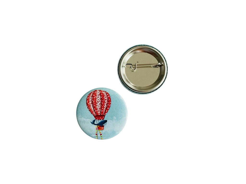 Placka odznak velryba Aurora v létajícím balónu VEPEZ