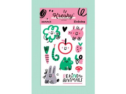 Tetování Be kind to animals kresky Vepez