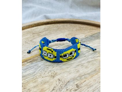 Tkaný náramek z Rokajl korálků Mimoň VEPEZ