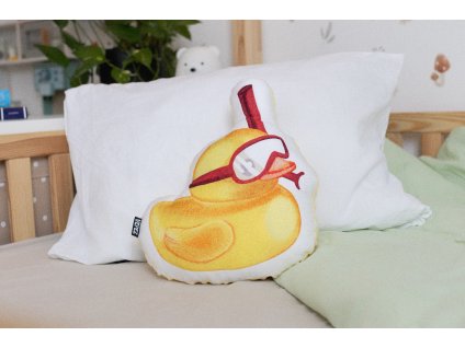 Bavlněný polštář kachna Kačka potápěčka VEPEZ