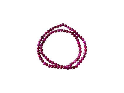 Minerální náramek tygří oko magenta dvojitý náramek VEPEZ