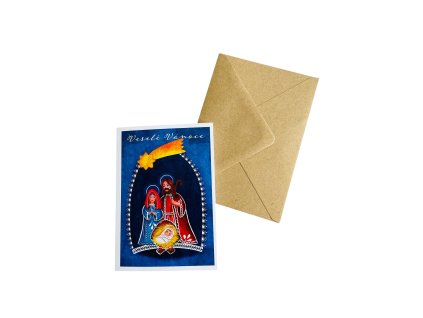 Vánoční blahopřání Betlém veselé Vánoce VEPEZ