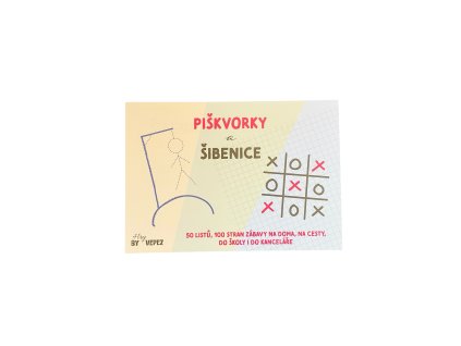 Papírová hra Šibenice a piškvorky A5 trhací blok 50 listů VEPEZ