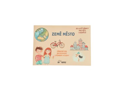 Papírová hra Země, město A5 trhací blok 50 listů VEPEZ