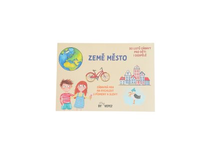 Papírová hra Země, město A5 trhací blok 50 listů VEPEZ