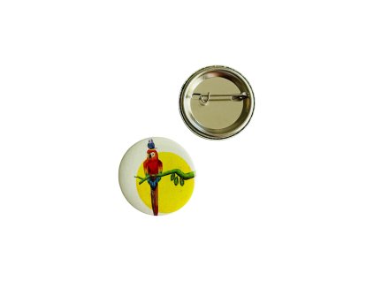 Placka odznak papoušek na větvi VEPEZ