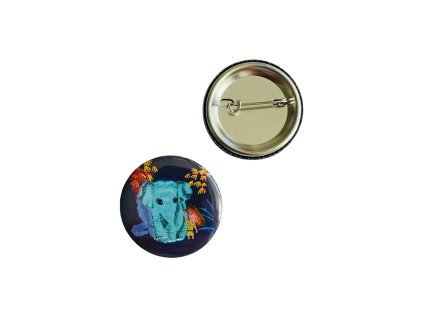 Placka odznak slon v noční jungli VEPEZ