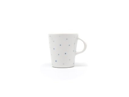 Porcelánový hrneček puntíky 80ml Bílé Blaho VEPEZ