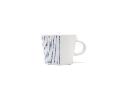 Porcelánový hrněček proužky 200ml Bílé Blaho VEPEZ