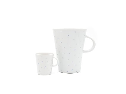 Porcelánový hrněček s puntíky 650ml