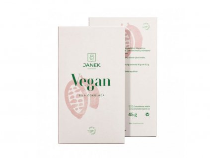 Vegan Bean to bar bílá čokoláda 45g Čokoládovna Janek