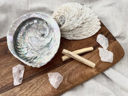 Abalone mušle africká Paua - přírodní kadidelnice