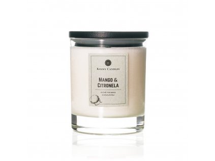 Přírodní sójová svíčka Mango & Citronela 220g Kimmy Candles