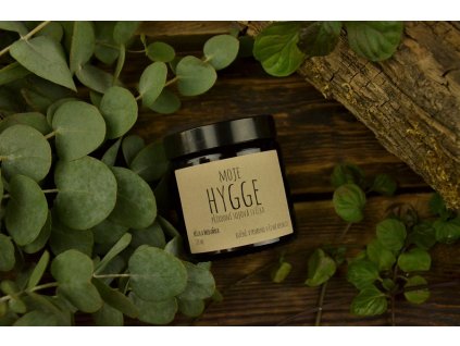 Přírodní sójová svíčka Bříza a meduňka MOJE HYGGE