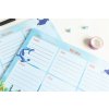 Set týdenní plánovač A4 a TO DO list Žralok kladivoun a rejnok VEPEZ