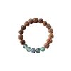 Minerální náramek fluorit a Rudraksha VEPEZ