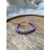 Provázkový drhaný náramek Angelit a shamballa zapínání VEPEZ