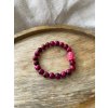 Minerální náramek tygří oko magenta a růžový Budha VEPEZ