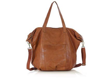 MARCO MAZZINI Camel kožená shopper taška It bag