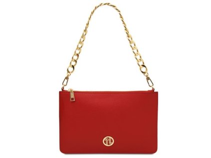 Kožená kabelka s reťazovým popruhom Diva Tuscany Leather