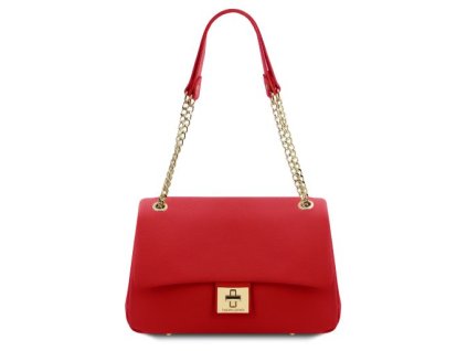 Mäkká kožená taška cez rameno Elettra Tuscany Leather