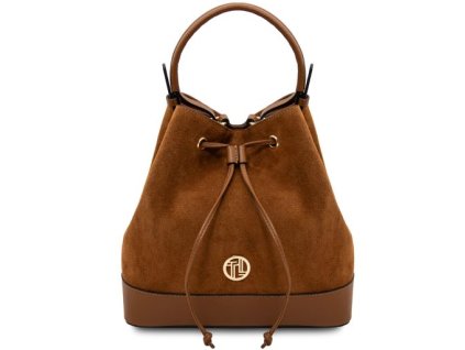 Kožená taška typu bucket bag Minerva Tuscany Leather